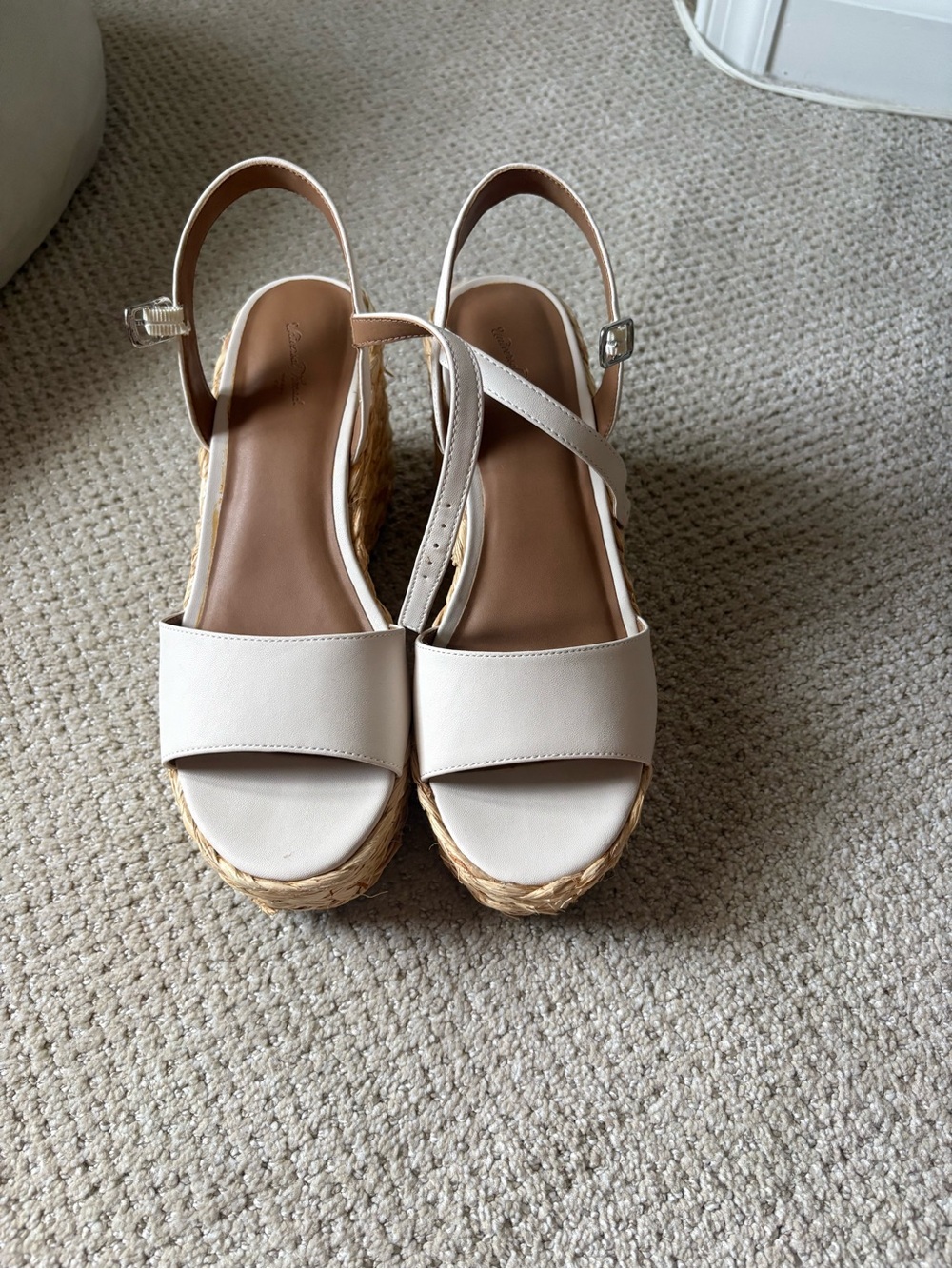 Target Cream Espadrille Wedge Sandals